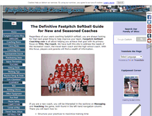 Tablet Screenshot of fastpitch-softball-coaching.com